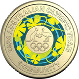 2024 Paris Olympic Team Community $2 Dollar Uncirculated Coin