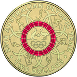 2016 Rio Olympic Team Red $2 Dollar 25 Coin Cotton Co Certified Roll (H/T)