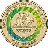 2018 Commonwealth Games Green $2 Dollar 25 Coin Cotton Co Certified Roll (H/T)