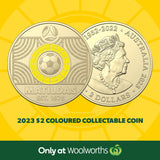2023 CommBank Matildas (Yellow) $2 Dollar 25 Coin Cotton Co Certified Roll (H/T)