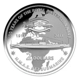 2011 $2 Masterpieces in Silver Set - Australian Navy Centenary