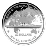 2011 $2 Masterpieces in Silver Set - Australian Navy Centenary