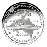 2011 $2 Masterpieces in Silver Set - Australian Navy Centenary