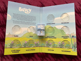 2024 Bluey Folder & 10 $1 UNC Coin Set in Sealed Tube