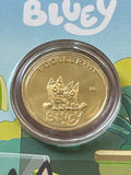 2024 Bluey 'Muffin & Socks' $1 Dollar Privy Mark Carded Coin