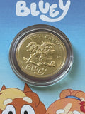 2024 Bluey 'Uncle Rad & Frisky' $1 Dollar Privy Mark Carded Coin