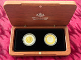 2006 Royal Collection 50c Gold Plated Silver Proof Coin Set