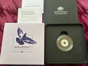 2024 War Animals Remembrance "C" mintmark $2 Dollar Silver Proof Coin