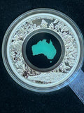 2024 Great Southern Land Chrysoprase 1 Oz Silver Proof $1 Dollar Coin