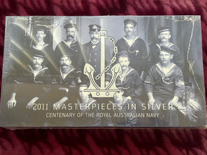 2011 $2 Masterpieces in Silver Set - Australian Navy Centenary