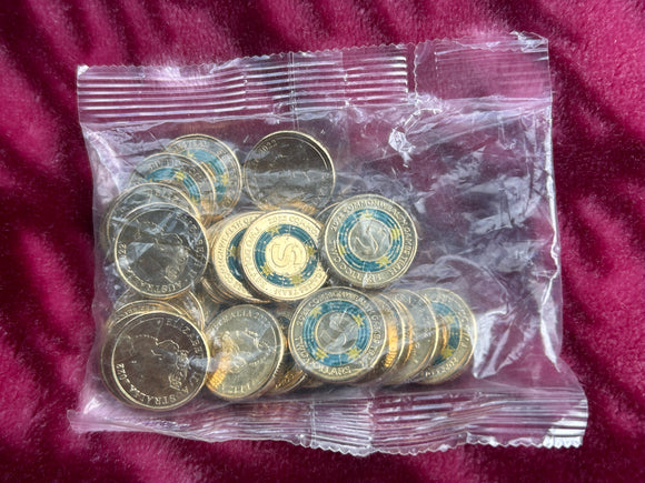 2022 Commonwealth Games S $2 Dollar 25 Coin RAM Bag