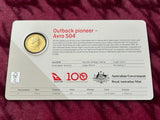 2020 Qantas 100 years Centenary $1 Carded Coin - Avro 504 -