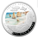 2023 Beauty, Rich & Rare - Twelve Apostles $5 Dollar Fine Silver Proof Domed Coin