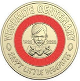 2023 Vegemite Centenary Happy Little Vegemites (Red) $2 Dollar 25 Coin Cotton Co Certified Roll (H/T)
