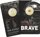 2020 Brave Firefighters $2 Dollar Carded Coin