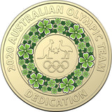 2020 Tokyo Olympic Team Green Dedication $2 Dollar Uncirculated Coin