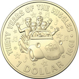 2021 30 Years of the Wiggles 1991 $1 Dollar Uncirculated Coin