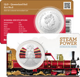 2022 Steam Trains Queensland Rail A10 No.6 50 Cent Coin in Folder