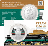2022 Steam Trains SA Railways No. 504 Tom Barr Smith 50 Cent Coin