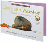 2022 20th anniversary of Diary of a Wombat 20c Gold Plated Coin in Presentation Book