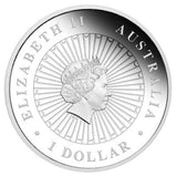 2012 The Koala 1 Oz Silver Proof Opal $1 Dollar Coin