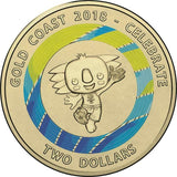 2018 Commonwealth Games Borobi Blue $2 Dollar Uncirculated Coin