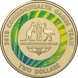 2018 Commonwealth Games Green $2 Dollar Uncirculated Coin