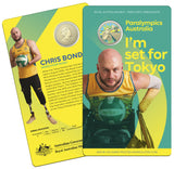 2020 Australian Paralympic Team Ambassador Chris Bond $1 Dollar Carded Coin