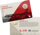 2020 Qantas 100 years Centenary $1 Carded Coin - I still call Australia home -