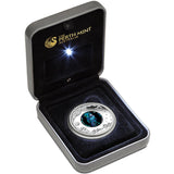 2014 The Masked Owl 1 Oz Silver Proof Opal $1 Dollar Coin