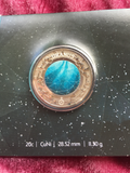 2017 Uranus 20 Cent Carded Coin from Planetary Set