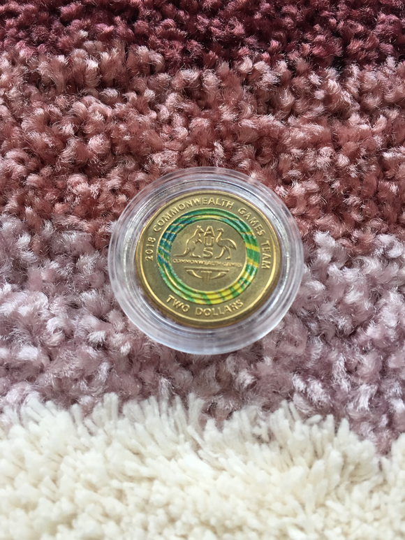 2018 Commonwealth Games Green $2 Dollar Uncirculated Coin