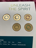 2020 Tokyo Olympic Team $2 Dollar 5 Coin Set - Surfing Roo