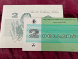 1985 $2 Dollar Johnston/Fraser Uncirculated Note in Folder