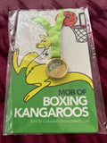 2016 Mob of Boxing Kangaroos $1 Dollar Carded Coin - Basketball