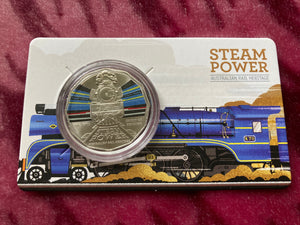 2022 Steam Trains Victorian Railways R711 Spirit of Bendigo 50 Cent Coin