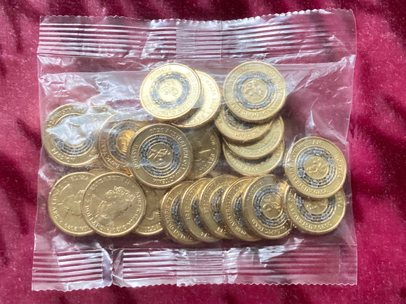2020 Tokyo Olympic Team Black Passion $2 Dollar 25 Coin RAM Bag