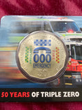 2011 50 Years of Triple Zero 000 Emergency 50 Cent Coin