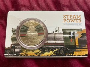 2022 Steam Trains Commonwealth Railways NM 25 50 Cent Coin