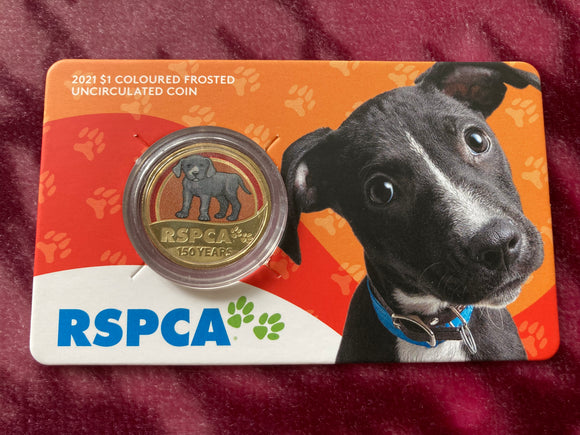 2021 RSPCA 150th Anniversary Dog $1 Carded Coin