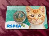 2021 RSPCA 150th Anniversary Cat $1 Carded Coin