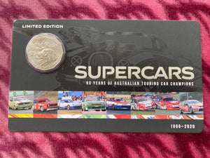 2020 Ford Supercars "60 Years of Australian Touring Car Champions" 50c Carded Coin