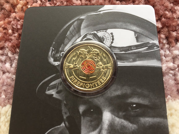2020 Brave Firefighters $2 Dollar Carded Coin