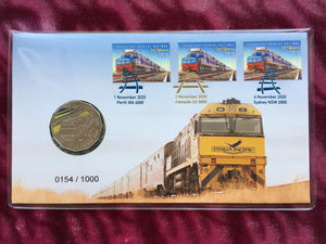 2020 Indian Pacific Railway 50 Years 50c PNC