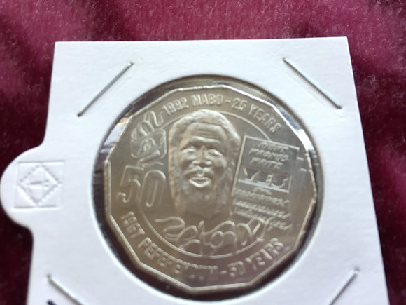 2017 Mabo 50c Uncirculated Coin