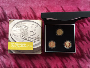 2018 30th Anniversary of the Two Dollar 3 Coin Proof Set