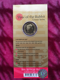 2011 Year of the Rabbit $1 Dollar Carded Coin