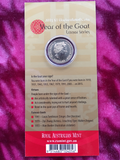 2015 Year of the Goat $1 Dollar Carded Coin