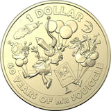 2019 Mr Squiggle and Friends $1 Dollar Uncirculated Coin
