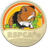 2021 RSPCA 150th Anniversary Guinea Pig $1 Carded Coin